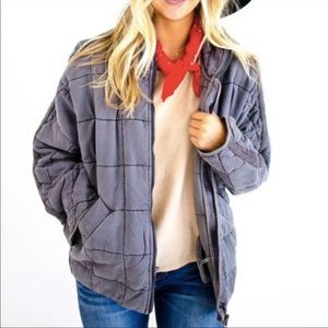 Free people quilted dolman jacket
